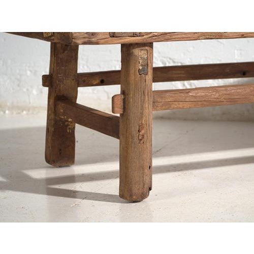 Rustic Antique Chinese Qing Dynasty Kang Table in Pine For Sale - Image 3 of 10