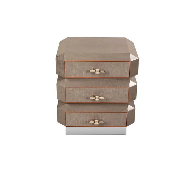 Vertigo Bedside Tables by Memoir Essence, Set of 2 For Sale - Image 4 of 8