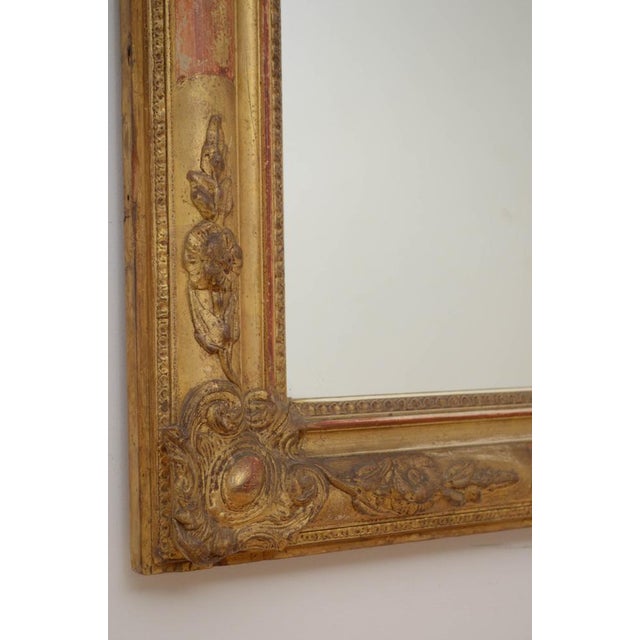 19th Century French Gilded Pier Mirror, 1850s For Sale - Image 14 of 16