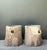Handcrafted Faux Bois Cement Planters - A Pair For Sale - Image 12 of 18
