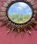 Spanish 1950's Round Gilt Metal Sunburst Mirror For Sale In New York - Image 6 of 12