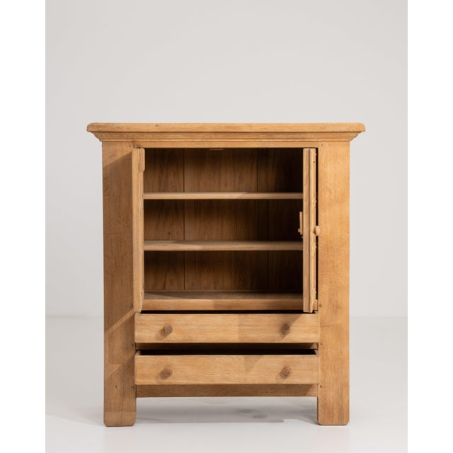 Oak Brutalist Buffet, Antique, France, Circa 1970 For Sale - Image 14 of 14