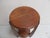 Art Deco Round Oak Side Table, 1890s, in Very Good conditions. Designed 1890 to 1919