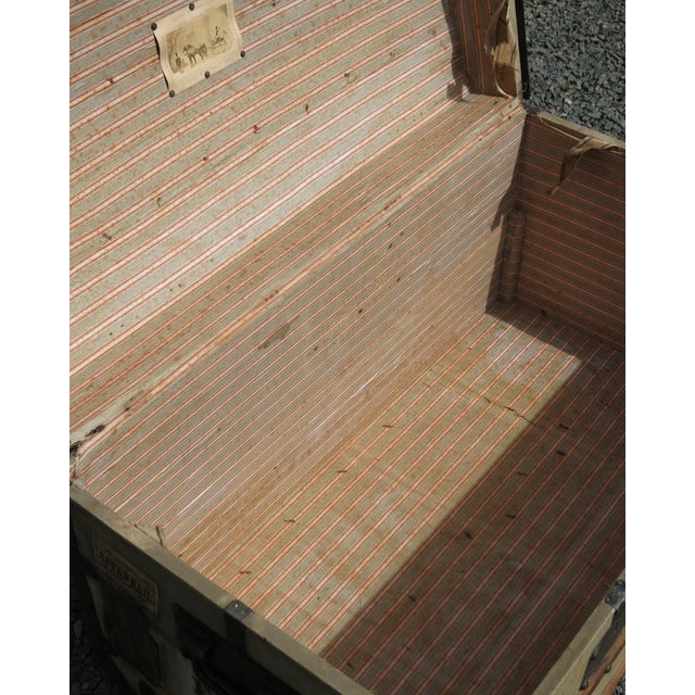 Antique French Travel Trunk For Sale In New York - Image 6 of 11