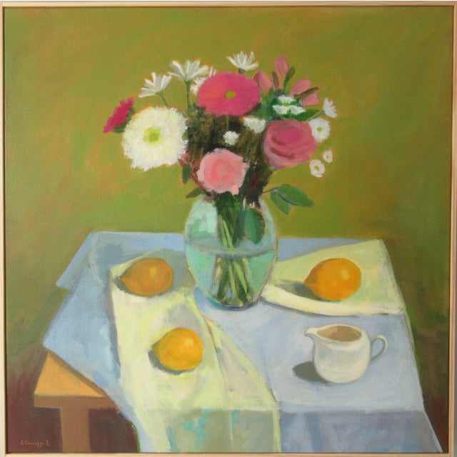 Anne Carrozza Remick Spring Bouquet, Lemons and Creamer by Anne Carrozza Remick For Sale - Image 4 of 5
