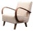 Bentwood Armchair in Beige Boucle by Jindrich Halabala, 1930 For Sale
