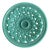 Large Vintage Turquoise Ceramic Bowl with Openwork Braided Pattern, 1950s For Sale