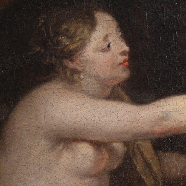 French Artist, Joseph and Potiphar's Wife, 1670, Oil on Canvas For Sale - Image 11 of 16