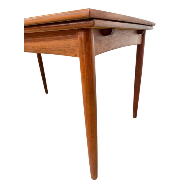 Mid-Century Danish Modern Teak Extension Table - Refinished! For Sale - Image 11 of 11