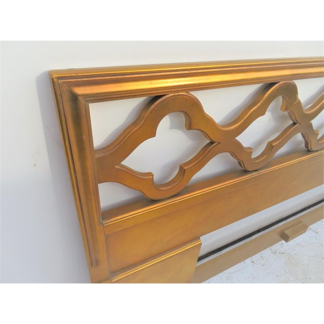 Hollywood Regency Gold King Size Headboard Chairish
