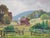 George Holloway (American, XX-XXI), Red Barn Landscape Scene, Oil on Canvas Panel, 1983, signed verso with inscription to...