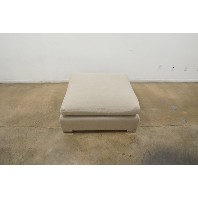 Attributed Minotti Italian Modern Sofa and Chaise Ottoman For Sale - Image 12 of 17