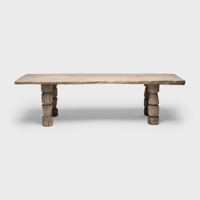 This reclaimed beech wood dining table exemplifies Organic Modern style with raw wood texture and plenty of wabi-sabi...