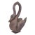Brown 1870s Cast Iron Swans - a Pair For Sale - Image 8 of 8