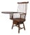 Antique Early American Windsor Writing Desk Armchair With Drawer For Sale