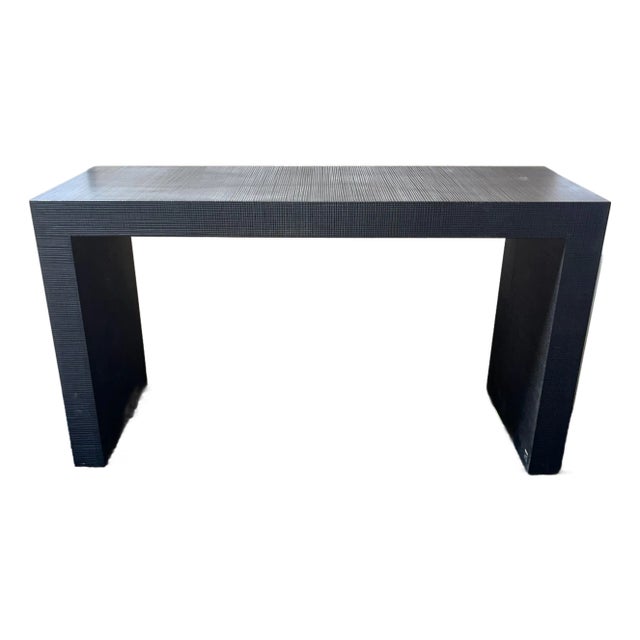 Armani Casa Ebonized Console Table in Dark Brown For Sale