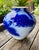 Japanese Mid 20th Century Koransha Japanese Porcelain Vase | Cobalt Blue Pine Design | Gold Accents For Sale - Image 3 of 15