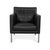 Jason Armchair in Black Leather from Walter Knoll / Wilhelm Knoll For Sale - Image 4 of 12