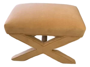 Vintage Mohair X Bench Attributed to Billy Baldwin