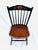 Hitchcock Dining Chair, Black Stenciled Spindle Back, marked Hitchcock. C. 1960s
