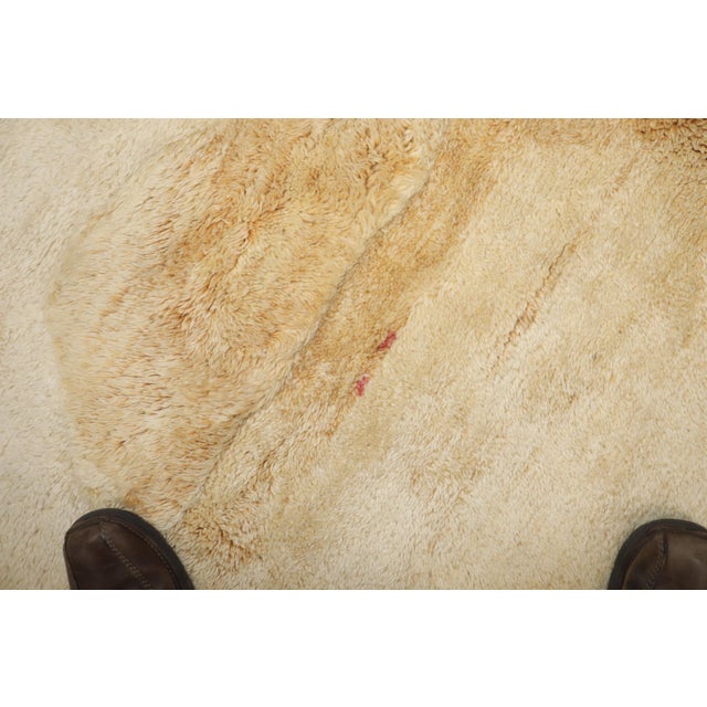 Late 20th Century Large Camel Moroccan Rug - 11'9" x 13'7" For Sale - Image 13 of 18