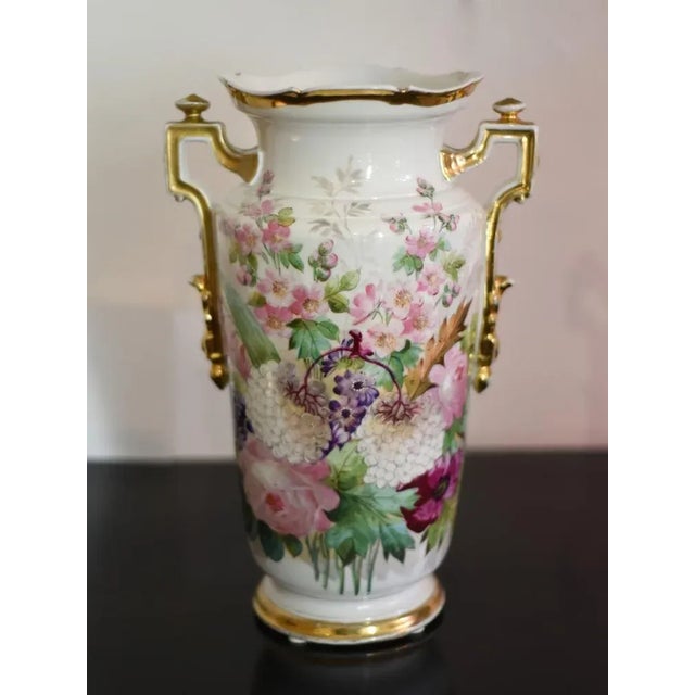 Painted Ceramic Vases, Set of 2 For Sale - Image 10 of 12