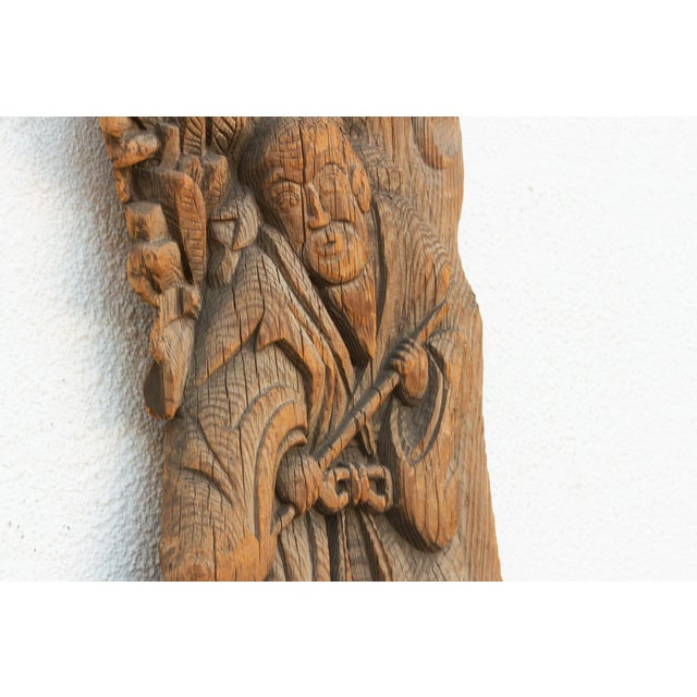 Wood Early 1800's Architectural Ancestor Carving For Sale - Image 7 of 8