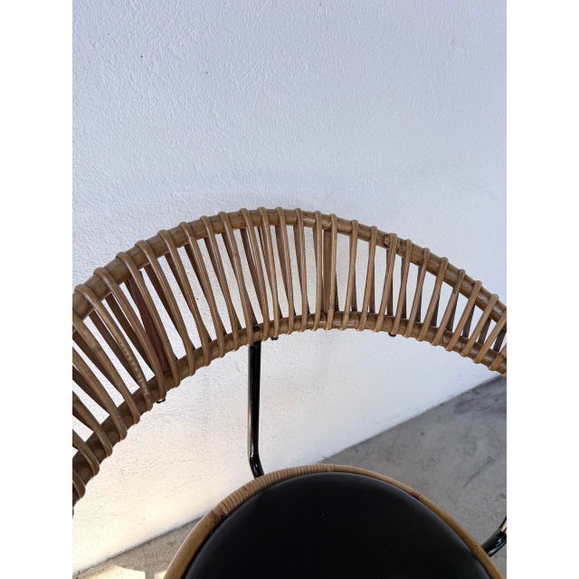 Rattan Chair from Dirk Van Sliedregt, 1950s For Sale - Image 12 of 18