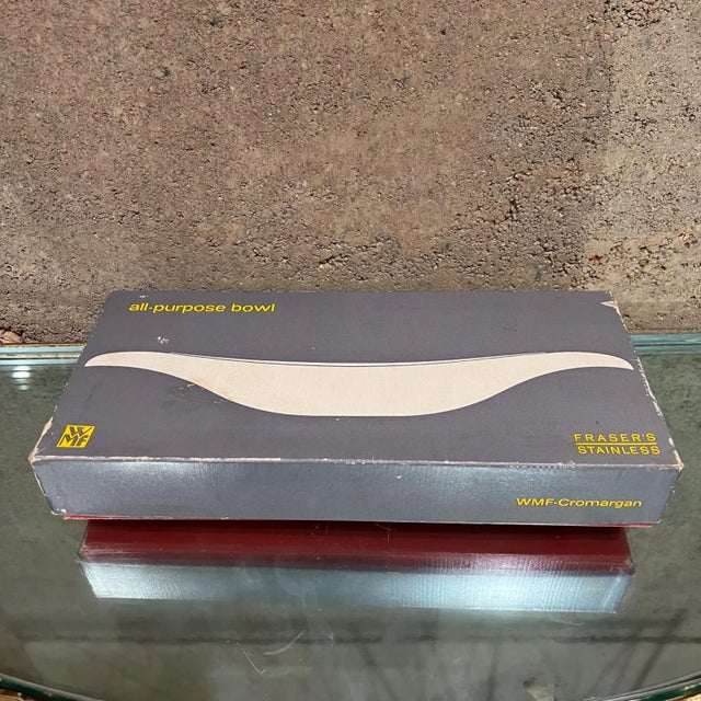 1960s Wmf Modernist All Purpose Bowl Fraser's Stainless For Sale In San Diego - Image 6 of 9