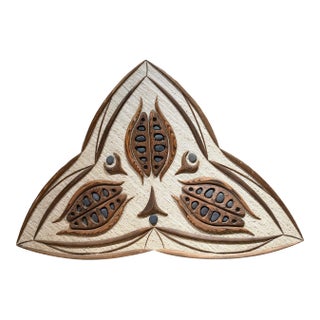 Paul Hollowend Carved Wood Abstract Wall Art Post-Modern For Sale