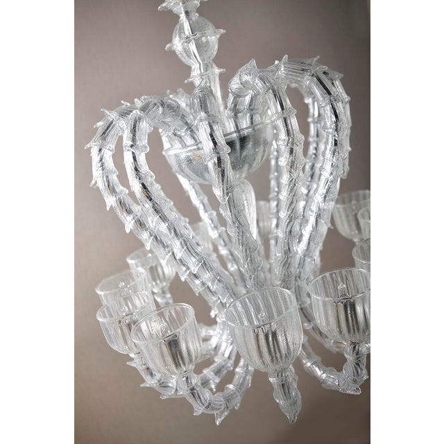 Spectacular Cà Rezzonico style chandelier designed by Mariana Iskra for Vetrarti. Ideal for living rooms in a refined...