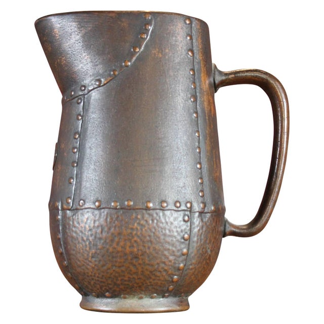 Pitcher and Cup Set by Clewell Pottery 6 Pieces Chairish