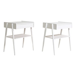 Nightstands from AB Carlström & Co Möbelfabrik, Sweden, 1950s, Set of 2 For Sale