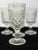 Mid-Century Modern Vintage Anchor Hocking Cut Glass Wexford Water Goblets- Set of 4 For Sale - Image 3 of 9