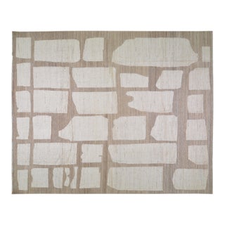 Moroccan Hand Knotted Wool Rug, 10'x14' For Sale