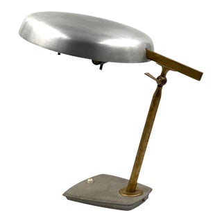 Oscar Torlasco, Brass Desk / Table Lamp, Prod. Lumi, Circa 1960s For Sale