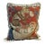 Fringed Needlepoint Monkey Pillow For Sale