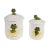 Neil the Frog Sears Roebuck Ceramic Canister Set With Lids Set of 2 For Sale