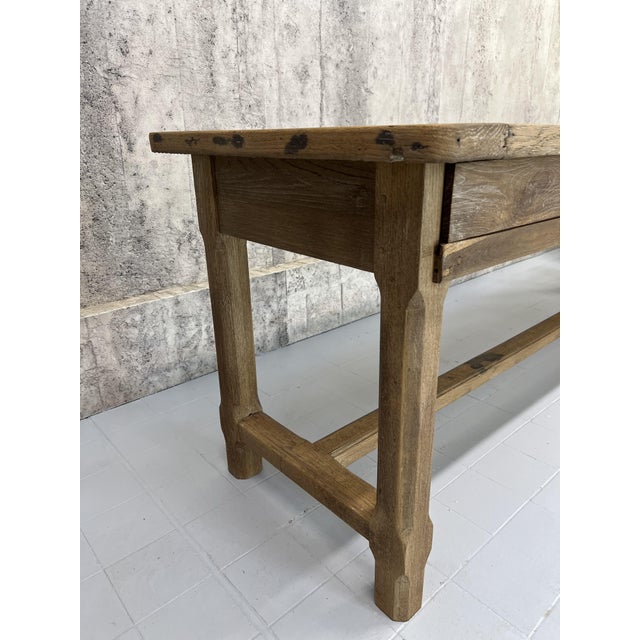 1940s French Burgundy Region Refectory Farmhouse Dining Table, 1940s For Sale - Image 5 of 10