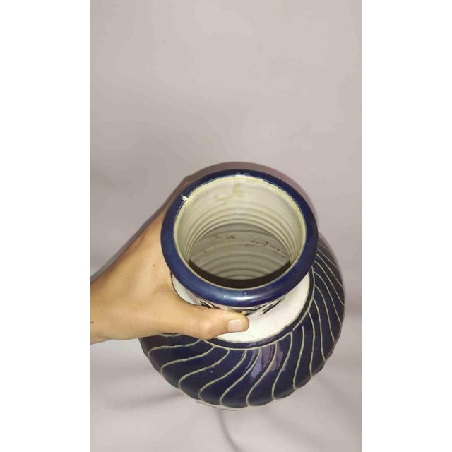 1960s Vintage Capodimonte Ceramic Vase, Italy, 1960s For Sale - Image 5 of 9