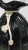 1960s Large Pilgrim Glass Black & White Satchel Art Glass Vase For Sale - Image 9 of 10
