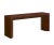 Mahogany console in high sheen Belgian Chocolate finish. Corey Damen Jenkins collection.