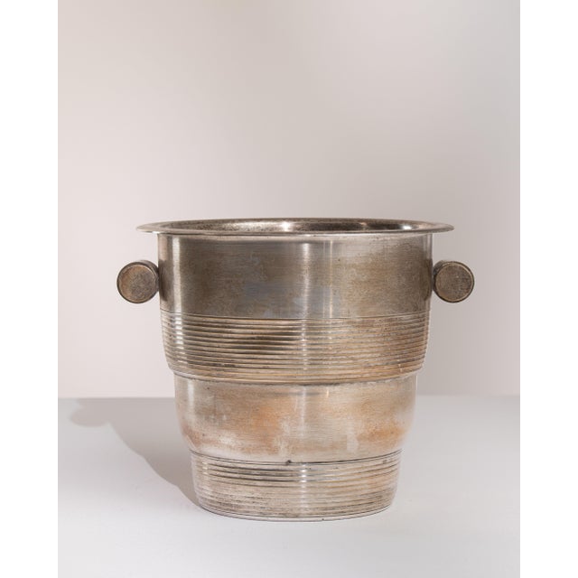 Mid 20th Century France Art Deco Silver Ice Bucket For Sale - Image 12 of 14