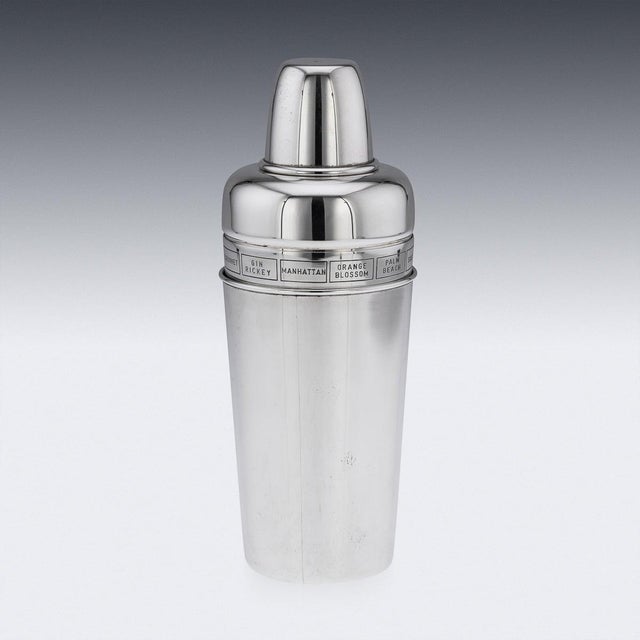 Vintage Italian Silver Cocktail Shaker, 1960 For Sale - Image 4 of 18