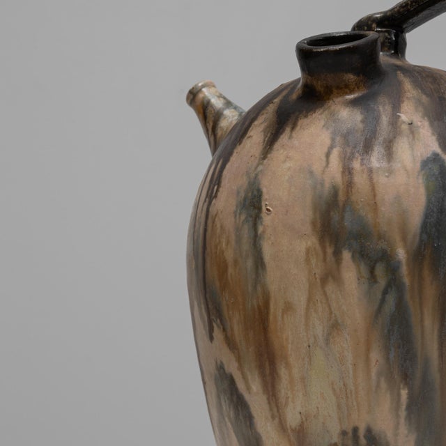 20th Century Belgian Drip Glaze Ceramic Jug For Sale - Image 13 of 18