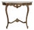 Baroque Patinated Console Table With Marble Top 19th Century France For Sale