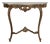 Baroque Patinated Console Table with Marble Top, Antique, France, 19th Century For Sale