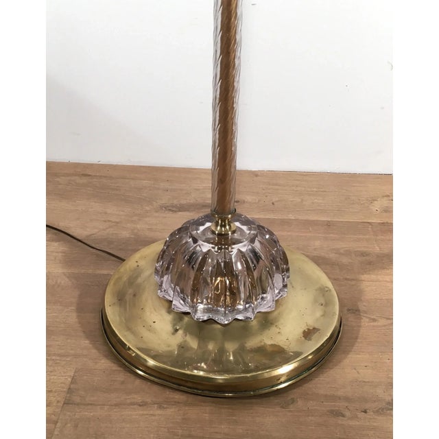 Attributed to Barovier & Toso, Murano Glass Floor Lamp, circa 1940 For Sale - Image 10 of 12