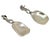 Baroque Diamond Large Fresh Water Pearl Earrings Baroque 14k Gold Certified For Sale - Image 3 of 8