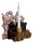 Reclaimed Pine and Pink Marble Candle Holder — Yakisugi Charred, Melting Collection | Gabor Gobi For Sale